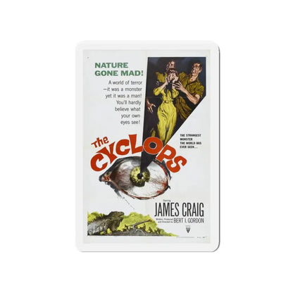 THE CYCLOPS 1957 Movie Poster - Refrigerator Magnet 4 Inch Die-Cut - The Sticker Space