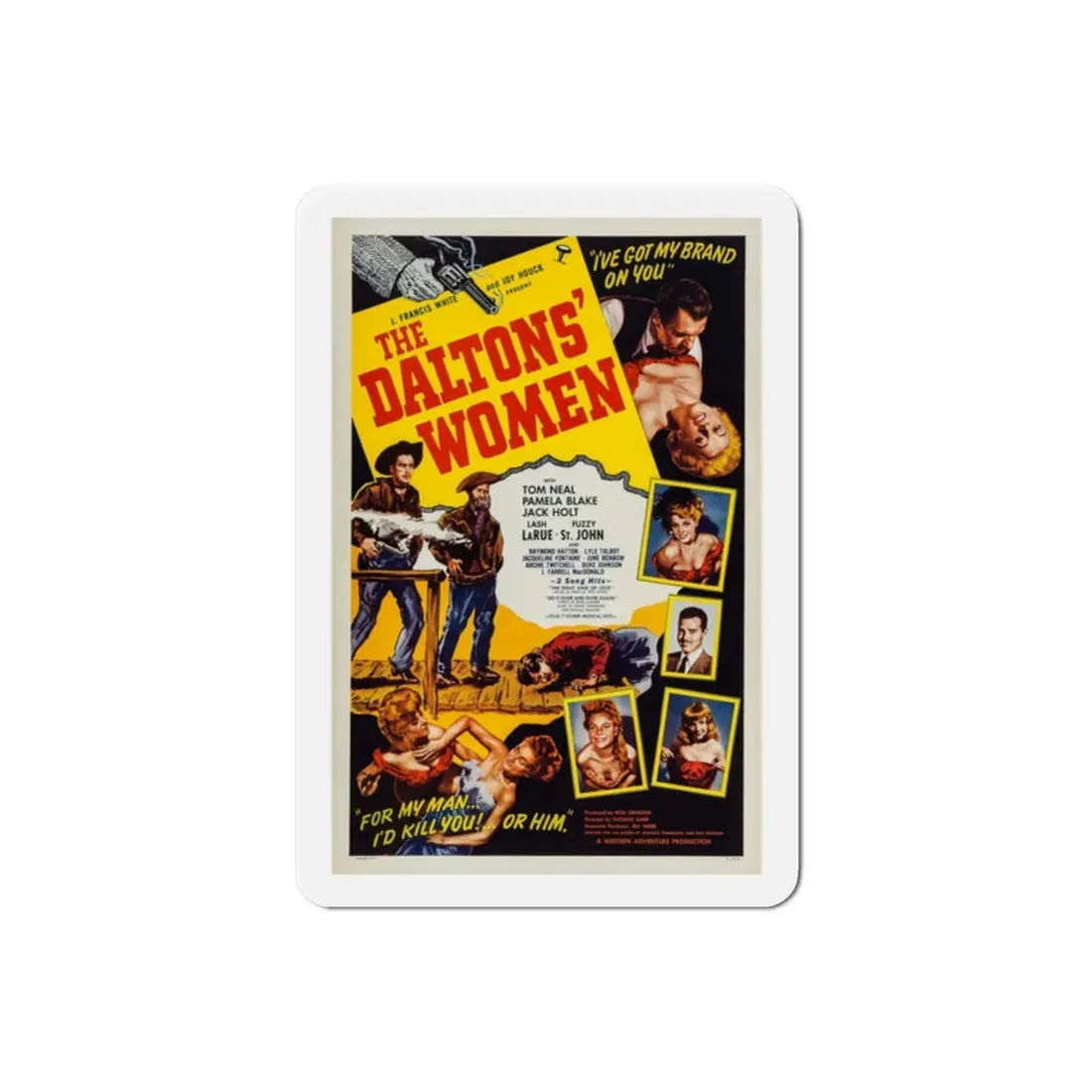 The Daltons Women 1950 Movie Poster Refrigerator Magnet 2 Inch - The Sticker Space
