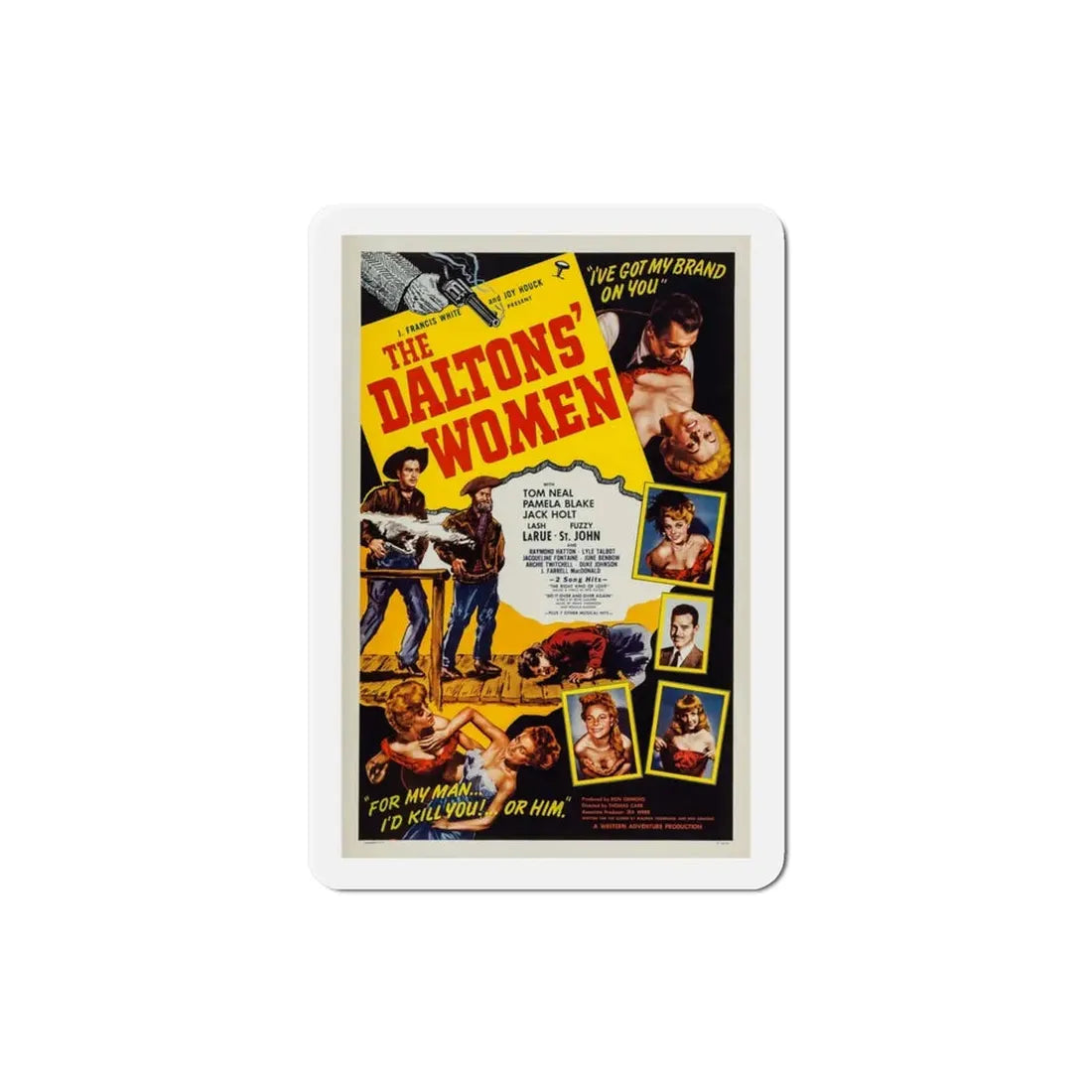 The Daltons Women 1950 Movie Poster Refrigerator Magnet 3 Inch - The Sticker Space