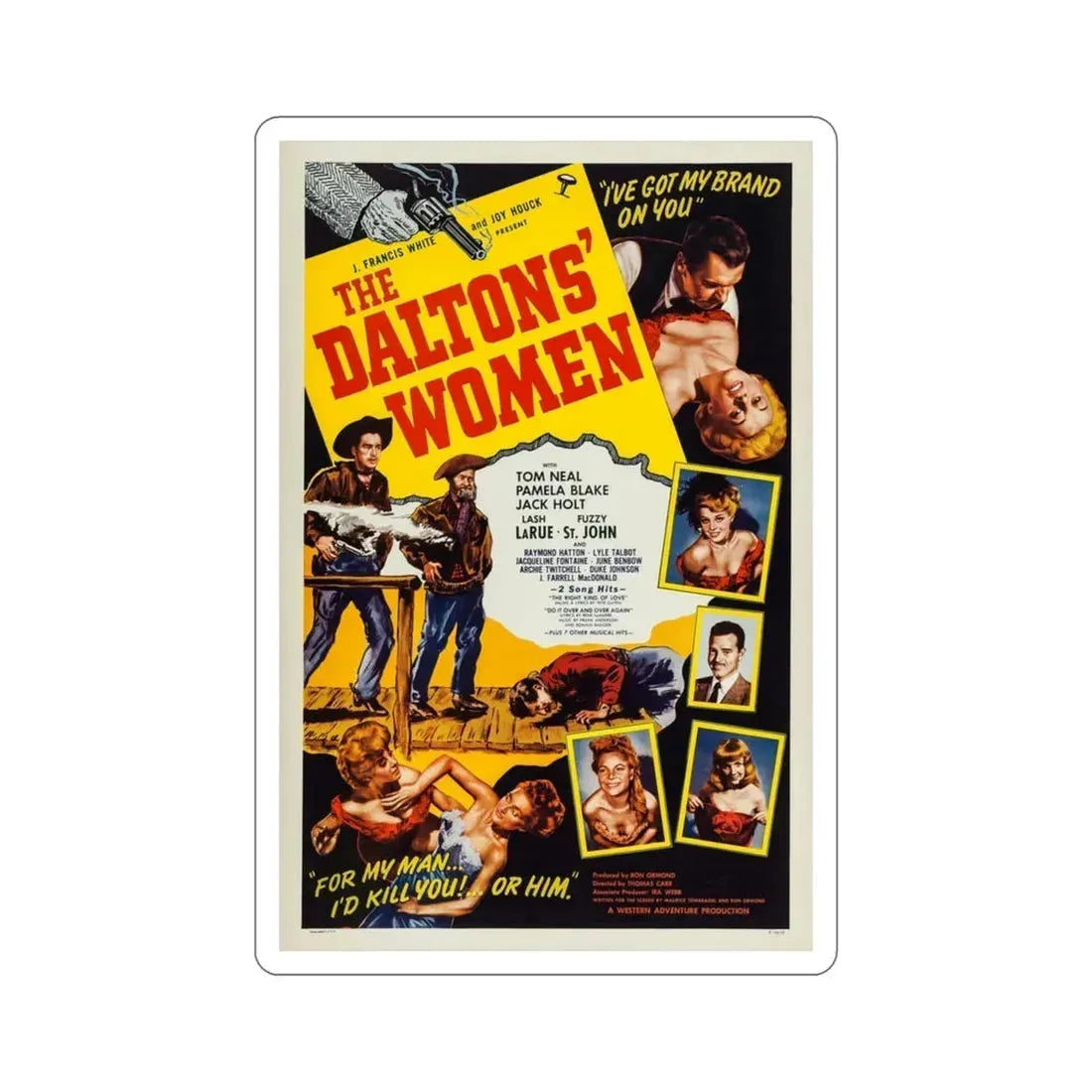 The Daltons Women 1950 Movie Poster STICKER Vinyl Die-Cut Decal 3 Inch - The Sticker Space
