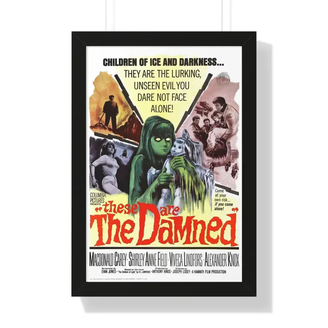 THE DAMNED 1969 - Framed Movie Poster 16″ x 24″ Black - The Sticker Space