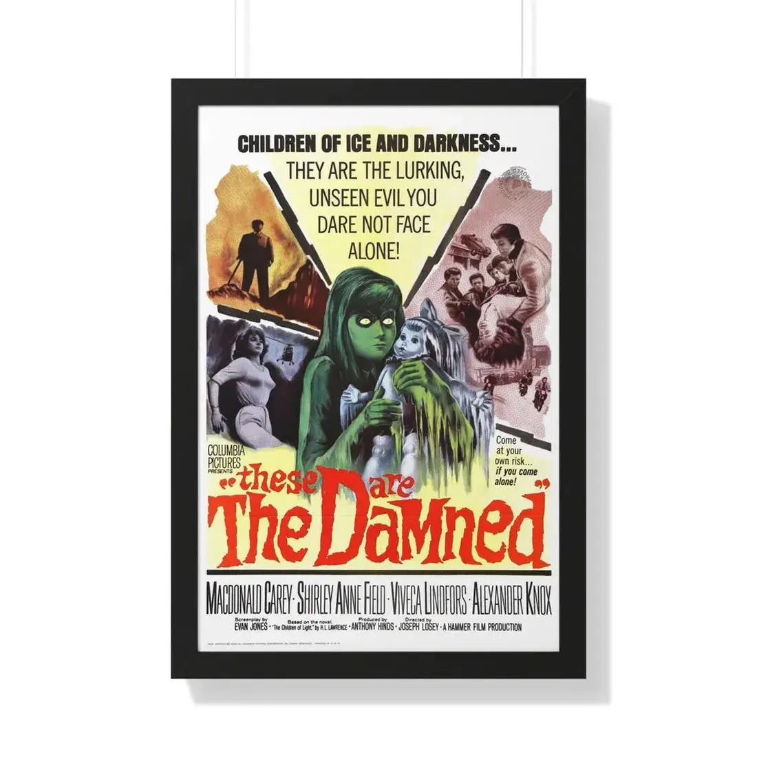 THE DAMNED 1969 - Framed Movie Poster 20" x 30" Black - The Sticker Space