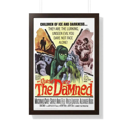 THE DAMNED 1969 - Framed Movie Poster 20" x 30" Walnut - The Sticker Space
