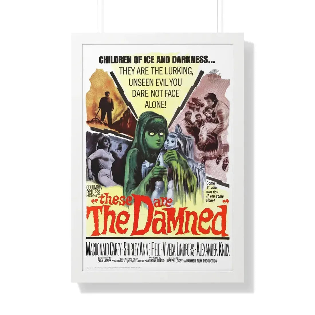 THE DAMNED 1969 - Framed Movie Poster 20" x 30" White - The Sticker Space