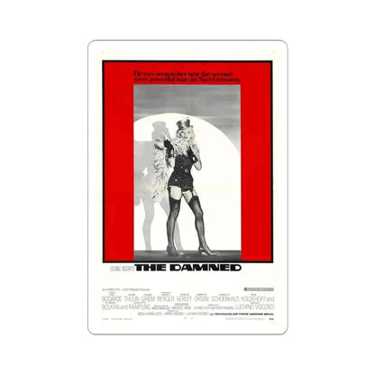 The Damned 1969 Movie Poster - STICKER Vinyl Kiss-Cut Decal 4 Inch White - The Sticker Space