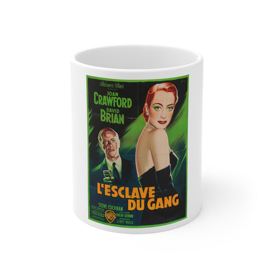 The Damned Dont Cry 1950 Movie Poster - White Coffee Cup 11oz-11oz-The Sticker Space