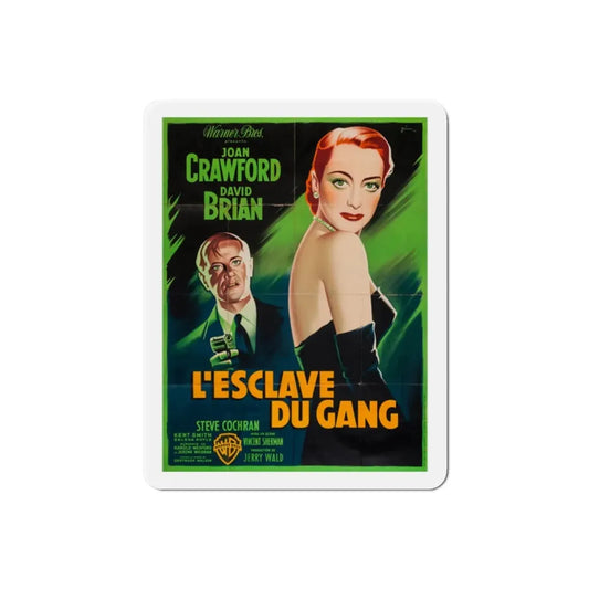 The Damned Dont Cry 1950 v2 Movie Poster Refrigerator Magnet 2 Inch - The Sticker Space