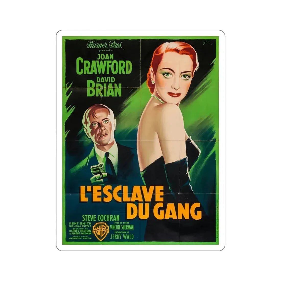 The Damned Dont Cry 1950 v2 Movie Poster STICKER Vinyl Die-Cut Decal 5 Inch - The Sticker Space