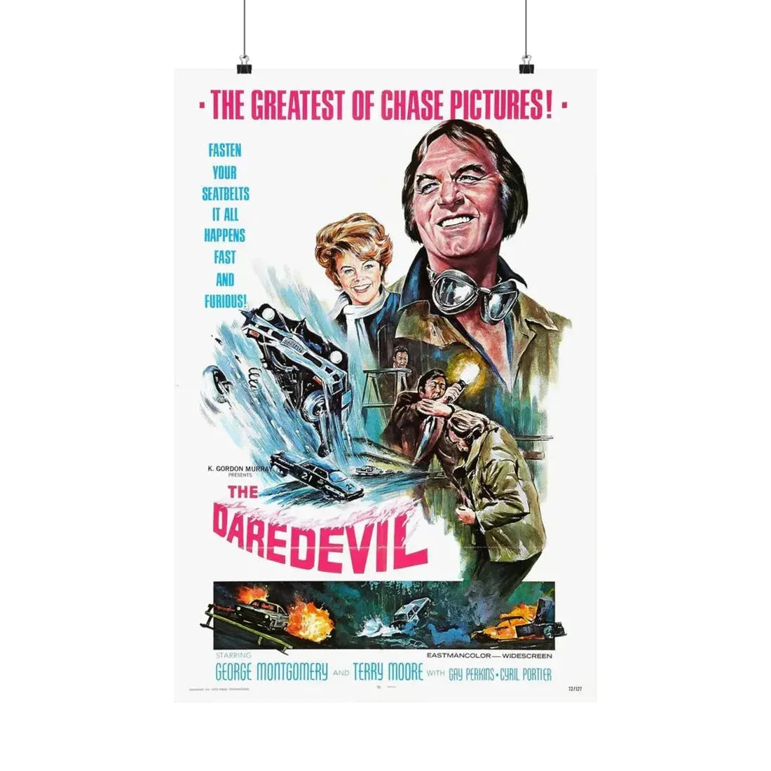 THE DAREDEVIL 1972 - Paper Movie Poster 20″ x 30″ Matte - The Sticker Space