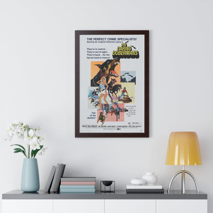 THE DARING DOBERMANS 1973 - Framed Movie Poster-The Sticker Space