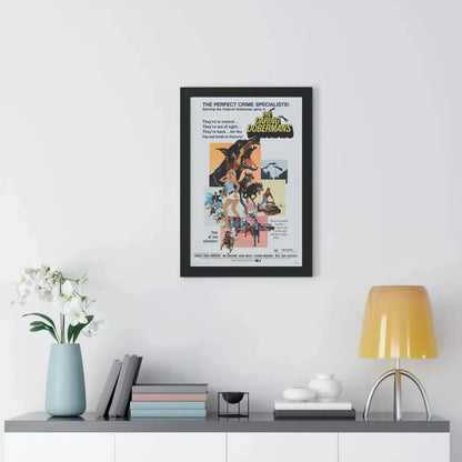 THE DARING DOBERMANS 1973 - Framed Movie Poster - The Sticker Space