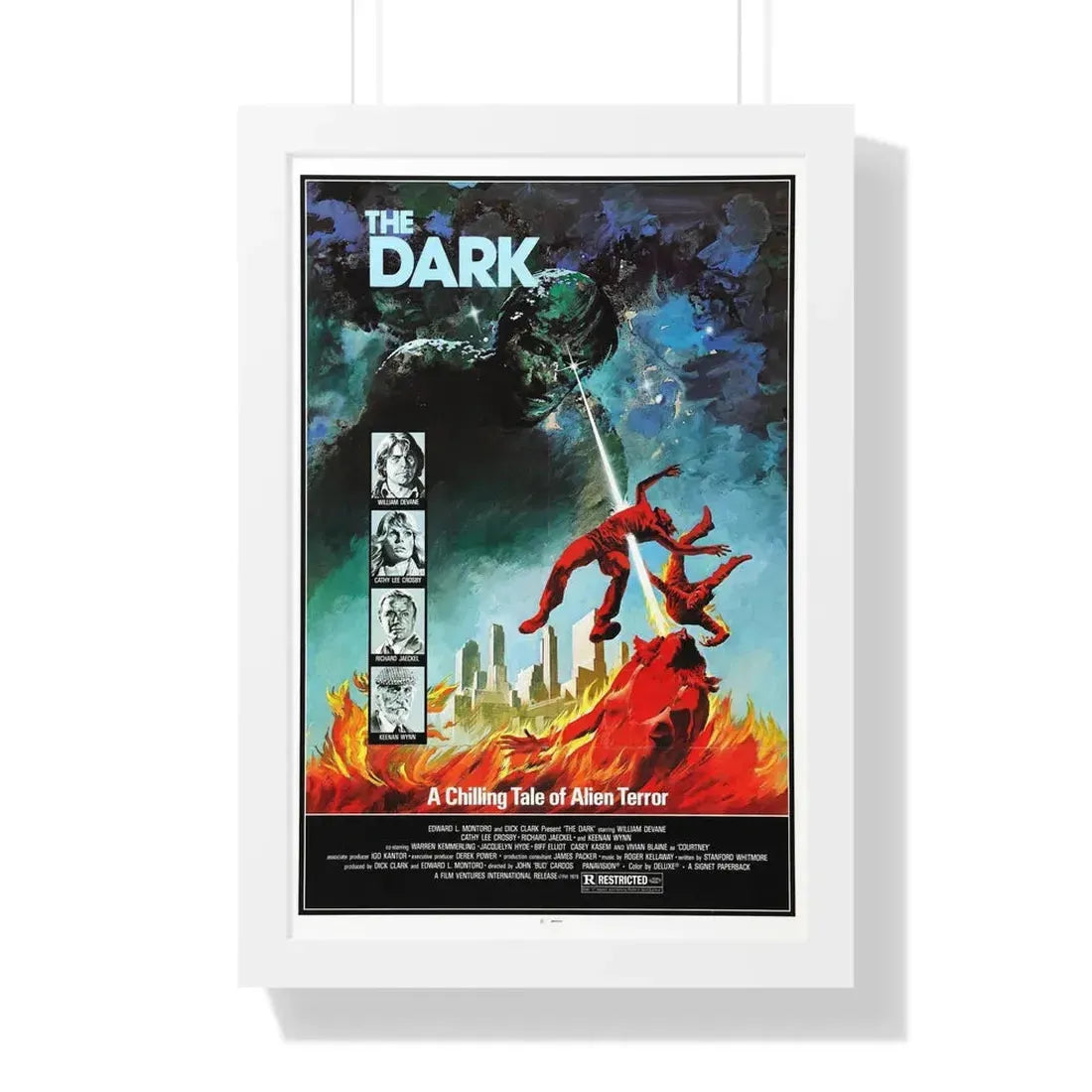 THE DARK 1979 - Framed Movie Poster 16″ x 24″ White - The Sticker Space