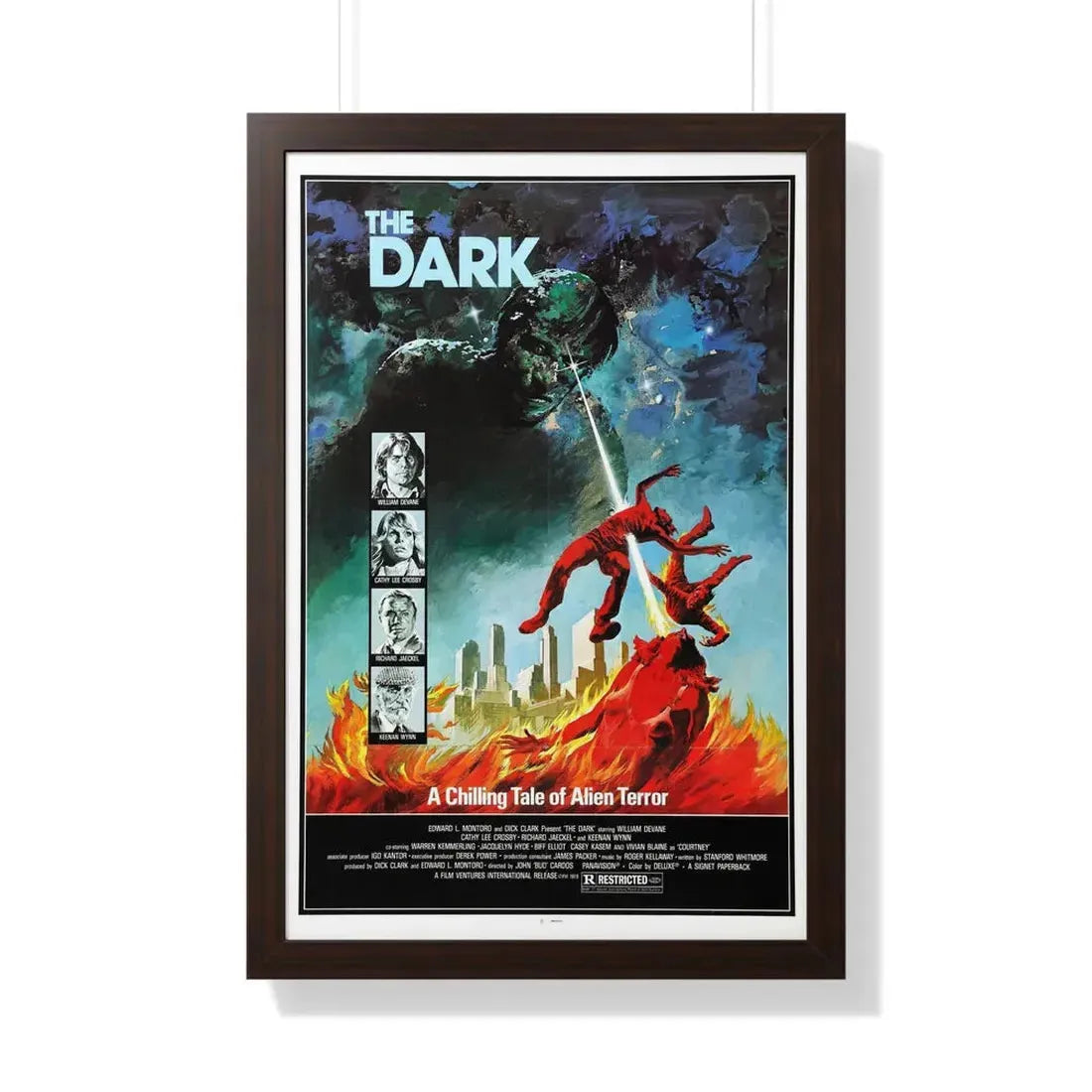 THE DARK 1979 - Framed Movie Poster 20" x 30" Walnut - The Sticker Space