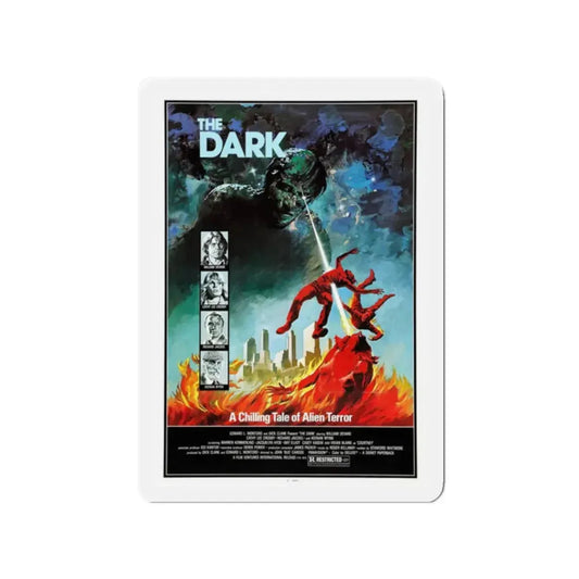 THE DARK 1979 Movie Poster - Refrigerator Magnet 2 Inch Die-Cut - The Sticker Space