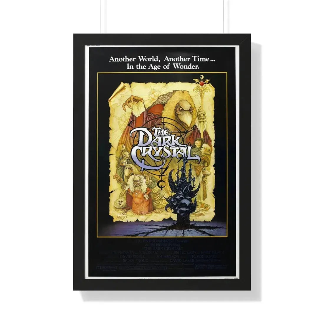 THE DARK CRYSTAL 1982 - Framed Movie Poster 20" x 30" Black - The Sticker Space