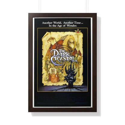THE DARK CRYSTAL 1982 - Framed Movie Poster 20" x 30" Walnut - The Sticker Space