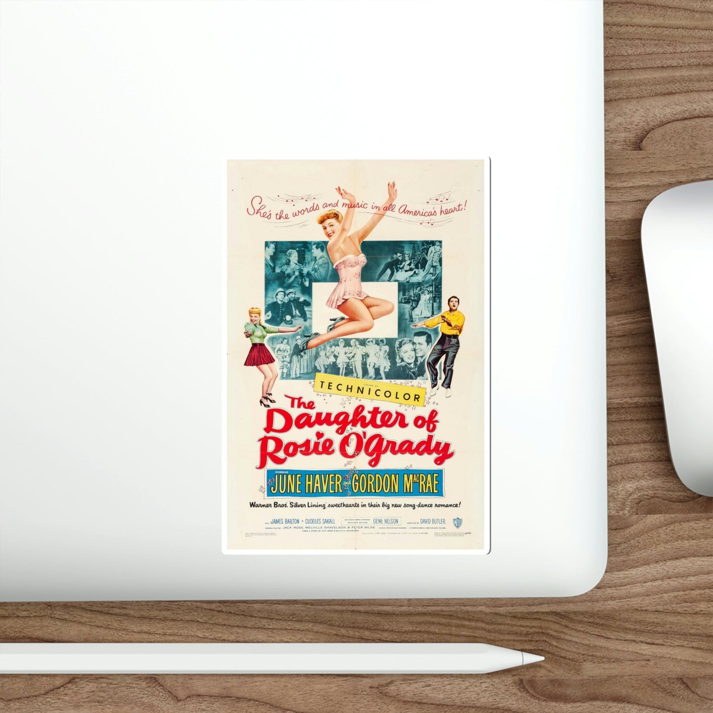 The Daughter of Rosie OGrady 1950 Movie Poster STICKER Vinyl Die-Cut Decal-The Sticker Space