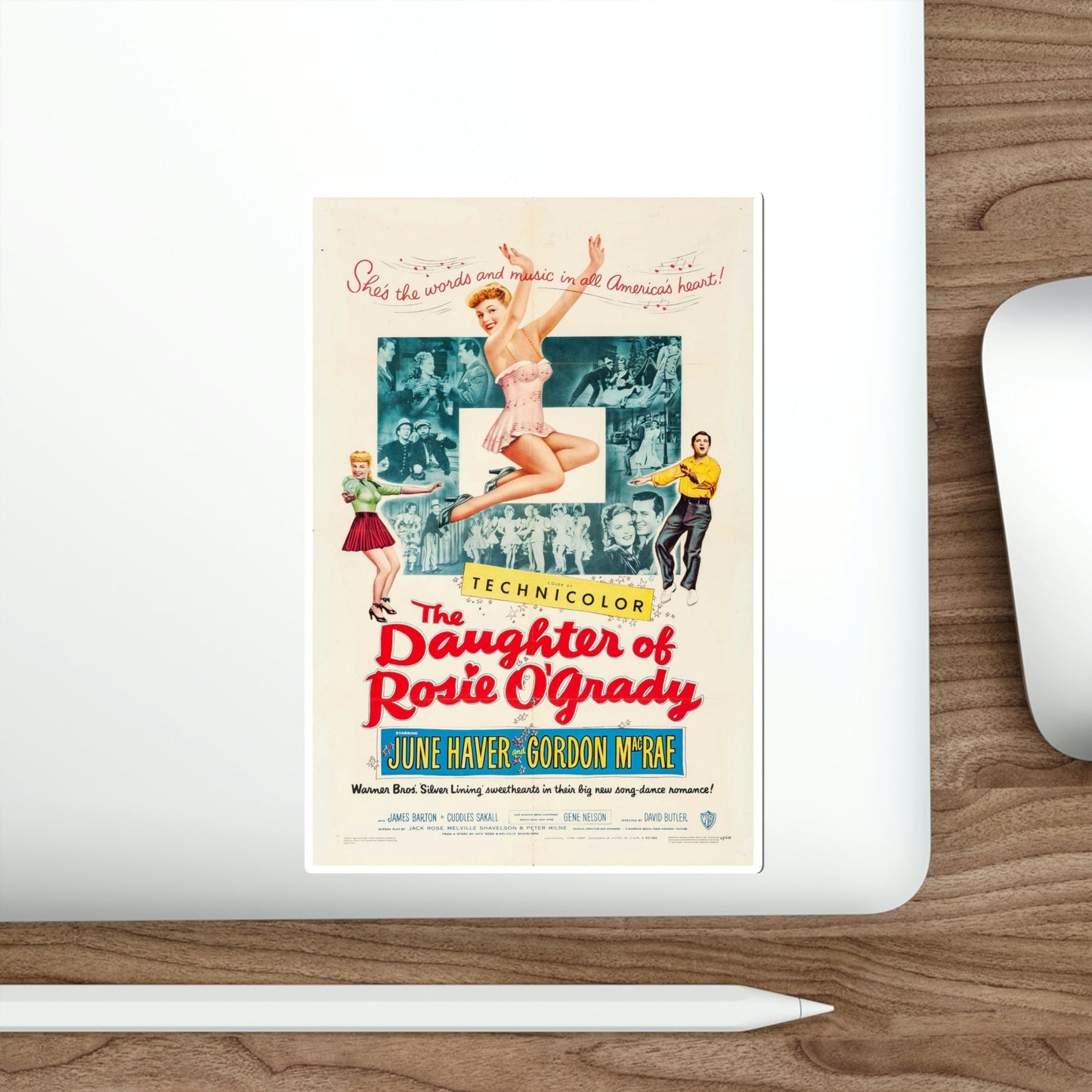 The Daughter of Rosie OGrady 1950 Movie Poster STICKER Vinyl Die-Cut Decal-The Sticker Space
