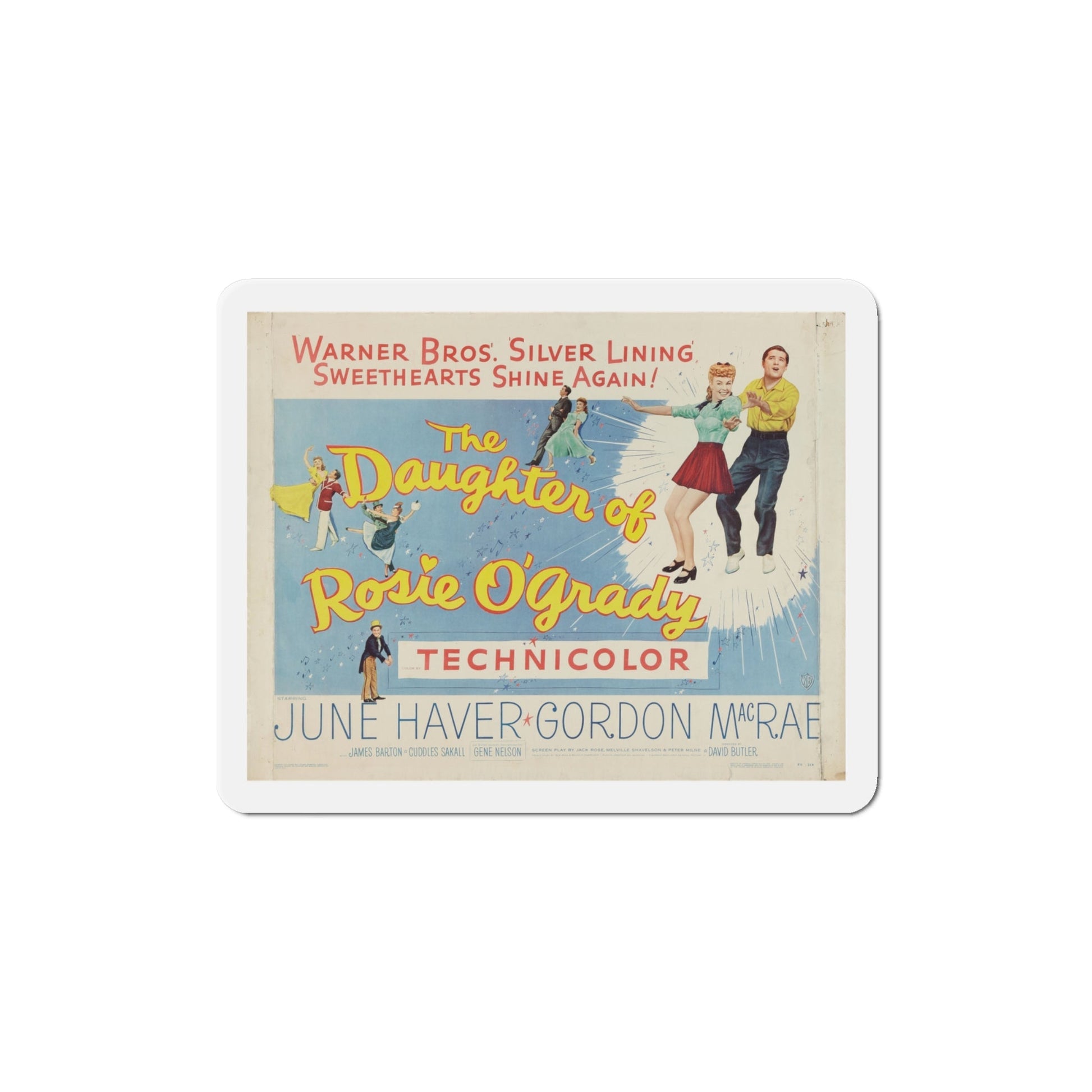 The Daughter of Rosie OGrady 1950 v2 Movie Poster Die-Cut Magnet-4 Inch-The Sticker Space