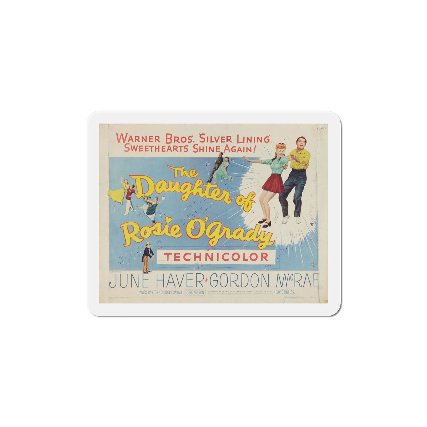 The Daughter of Rosie OGrady 1950 v2 Movie Poster Die-Cut Magnet-5 Inch-The Sticker Space