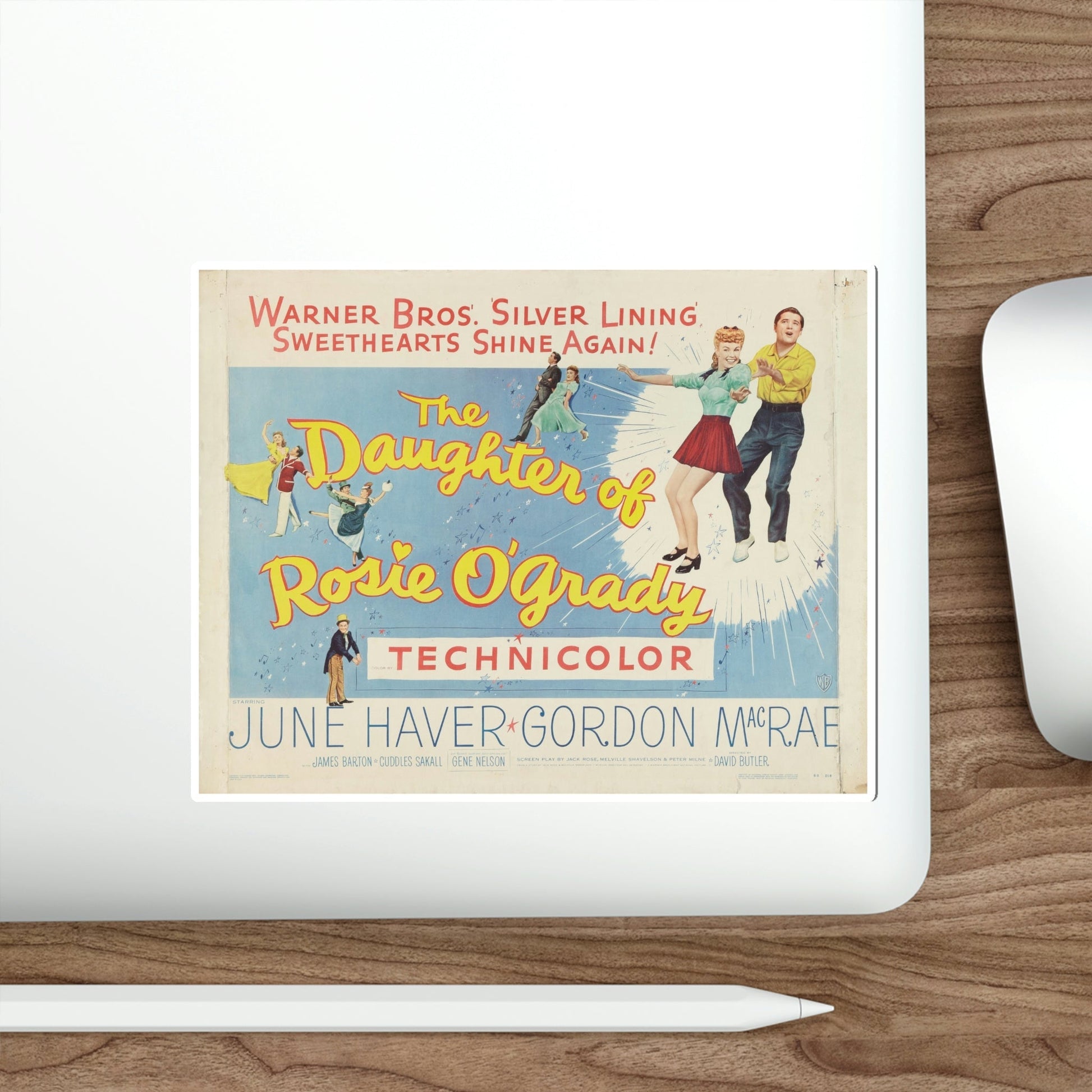 The Daughter of Rosie OGrady 1950 v2 Movie Poster STICKER Vinyl Die-Cut Decal-The Sticker Space