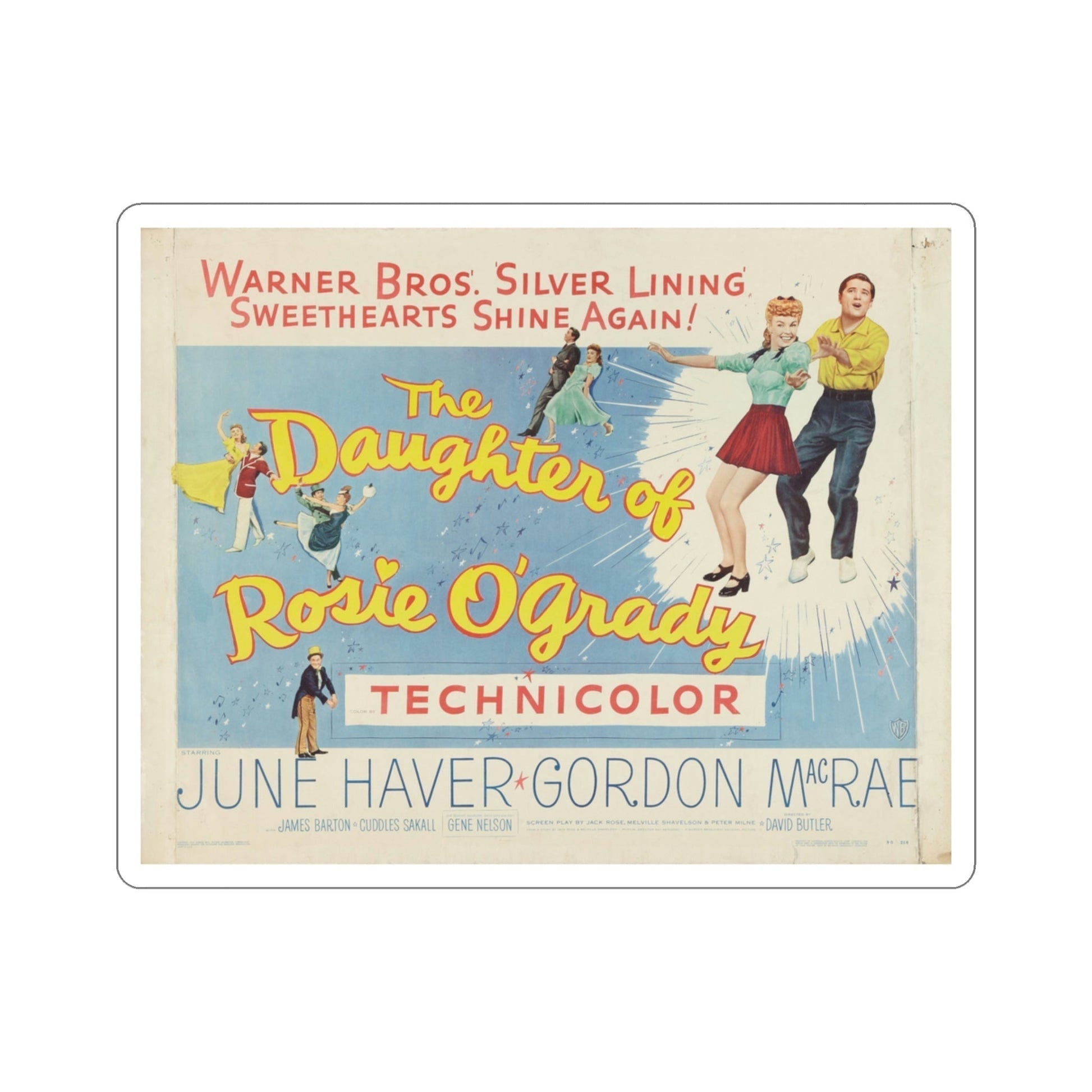 The Daughter of Rosie OGrady 1950 v2 Movie Poster STICKER Vinyl Die-Cut Decal-3 Inch-The Sticker Space