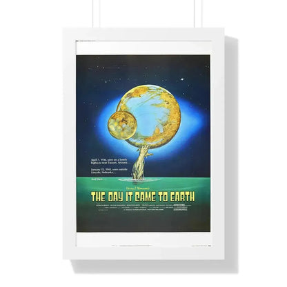 THE DAY IT CAME TO EARTH 1977 - Framed Movie Poster 16″ x 24″ White - The Sticker Space