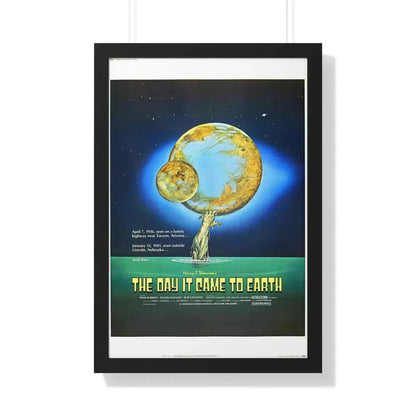 THE DAY IT CAME TO EARTH 1977 - Framed Movie Poster 20" x 30" Black - The Sticker Space