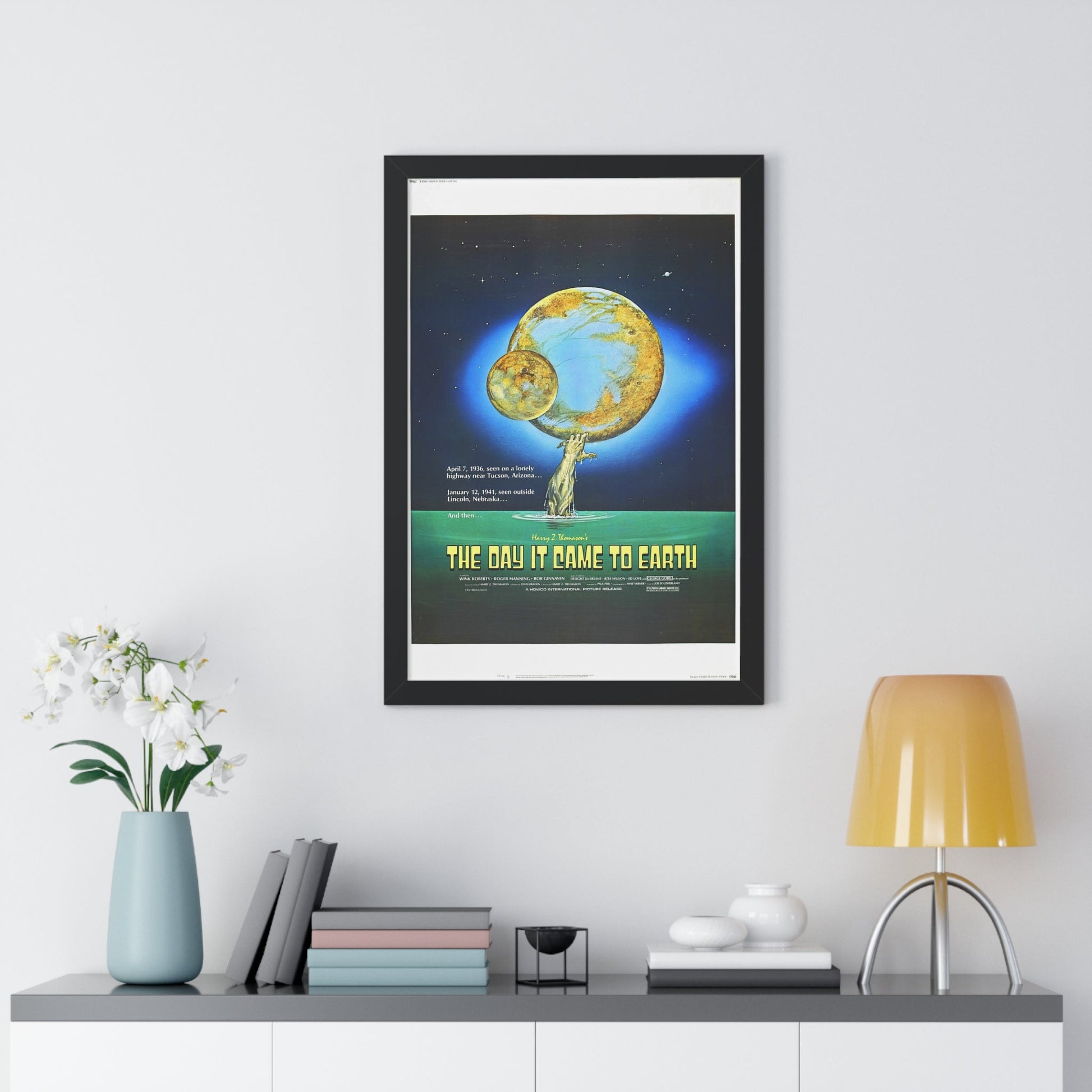 THE DAY IT CAME TO EARTH 1977 - Framed Movie Poster-The Sticker Space