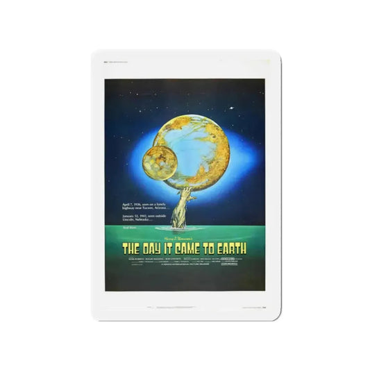 THE DAY IT CAME TO EARTH 1977 Movie Poster - Refrigerator Magnet 2 Inch Die-Cut - The Sticker Space