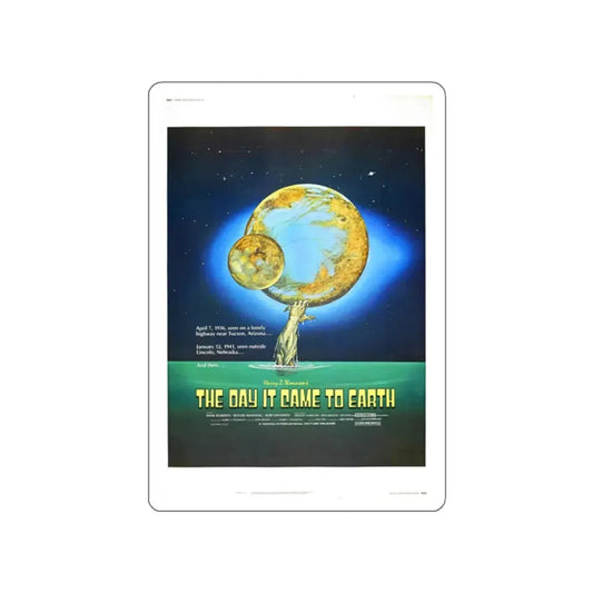 THE DAY IT CAME TO EARTH 1977 Movie Poster STICKER Vinyl Die-Cut Decal 2 Inch - The Sticker Space