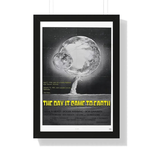 THE DAY IT CAME TO EARTH (2) 1977 - Framed Movie Poster 16″ x 24″ Black - The Sticker Space