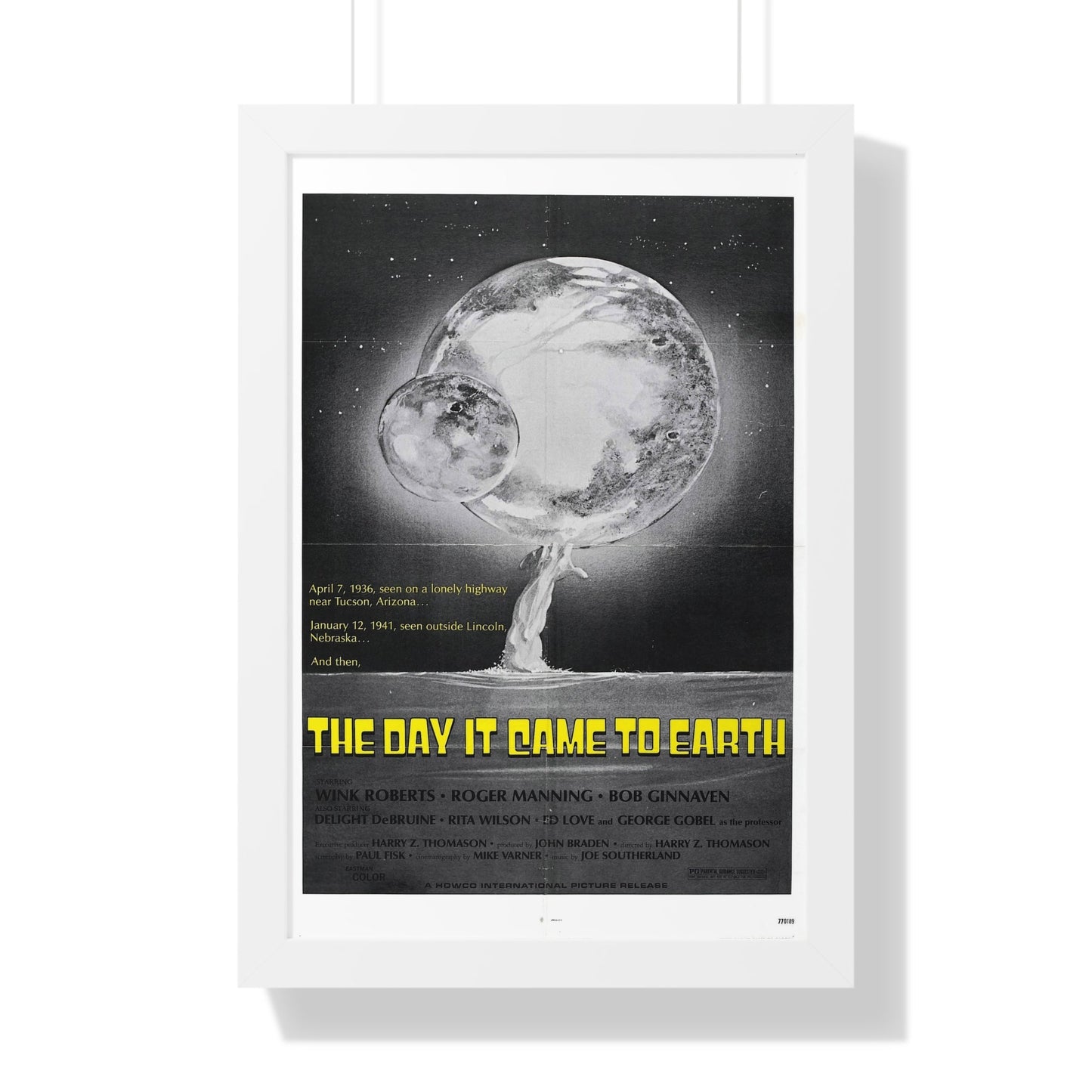 THE DAY IT CAME TO EARTH (2) 1977 - Framed Movie Poster-16″ x 24″-The Sticker Space