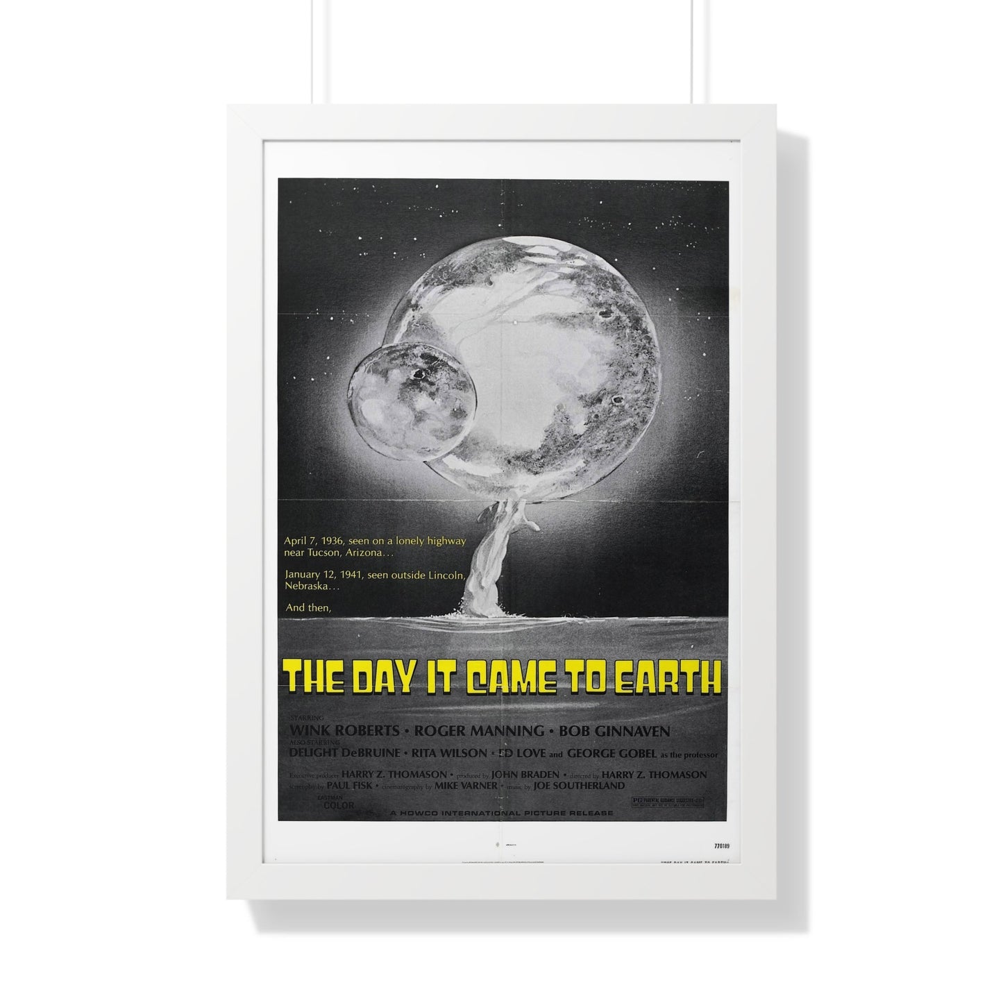 THE DAY IT CAME TO EARTH (2) 1977 - Framed Movie Poster-20" x 30"-The Sticker Space