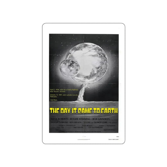 THE DAY IT CAME TO EARTH (2) 1977 Movie Poster STICKER Vinyl Die-Cut Decal 2 Inch - The Sticker Space