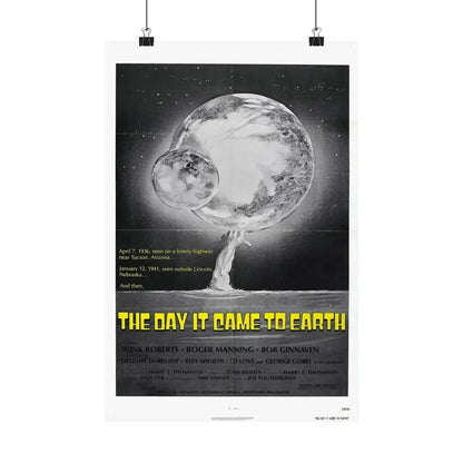 THE DAY IT CAME TO EARTH (2) 1977 - Paper Movie Poster 12″ x 18″ Matte - The Sticker Space