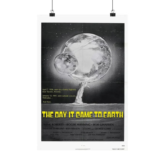 THE DAY IT CAME TO EARTH (2) 1977 - Paper Movie Poster 12″ x 18″ Matte - The Sticker Space