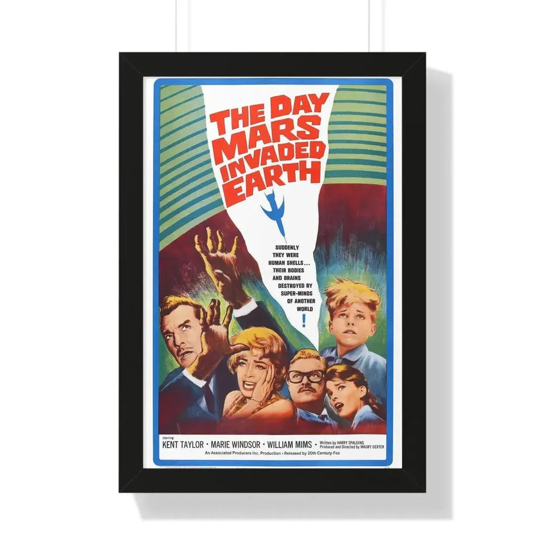 THE DAY MARS INVADED EARTH 1962 - Framed Movie Poster 16″ x 24″ Black - The Sticker Space