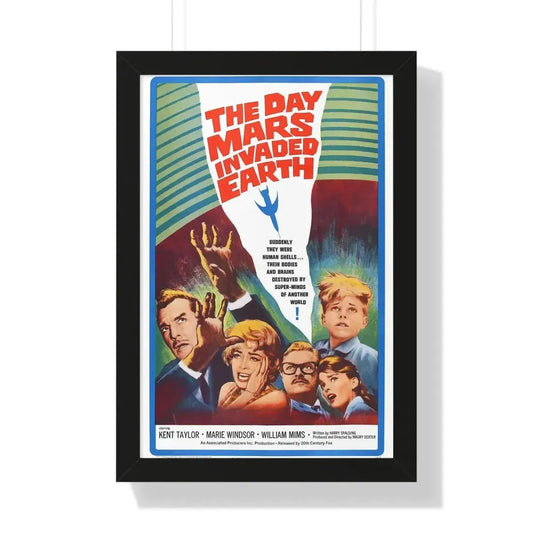 THE DAY MARS INVADED EARTH 1962 - Framed Movie Poster 16″ x 24″ Black - The Sticker Space