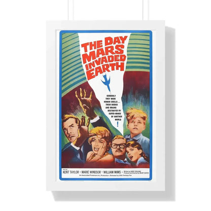 THE DAY MARS INVADED EARTH 1962 - Framed Movie Poster 16″ x 24″ White - The Sticker Space