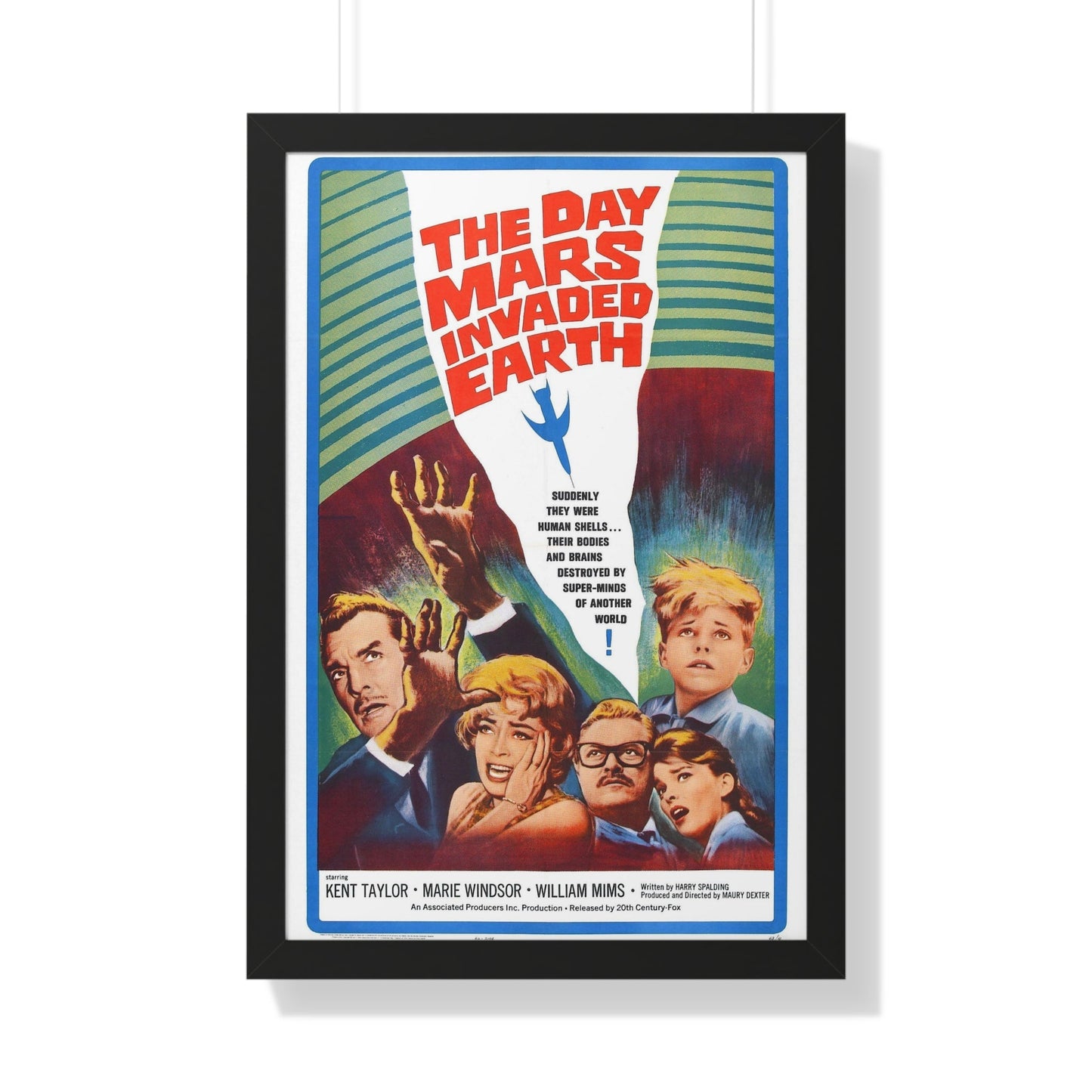 THE DAY MARS INVADED EARTH 1962 - Framed Movie Poster-20" x 30"-The Sticker Space