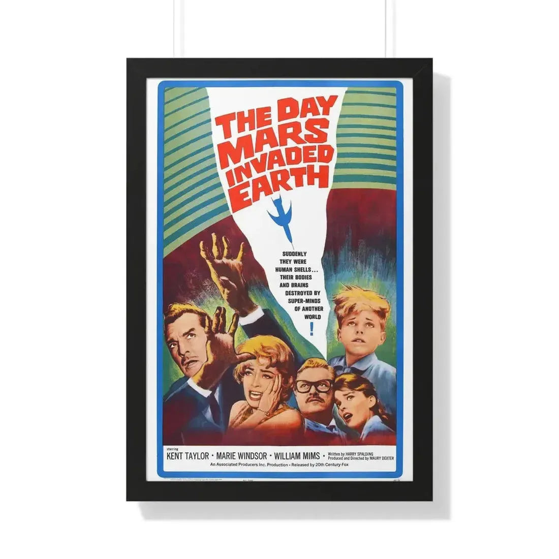 THE DAY MARS INVADED EARTH 1962 - Framed Movie Poster 20" x 30" Black - The Sticker Space