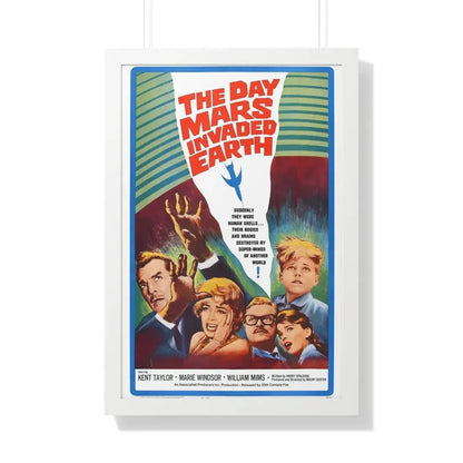 THE DAY MARS INVADED EARTH 1962 - Framed Movie Poster 20" x 30" White - The Sticker Space