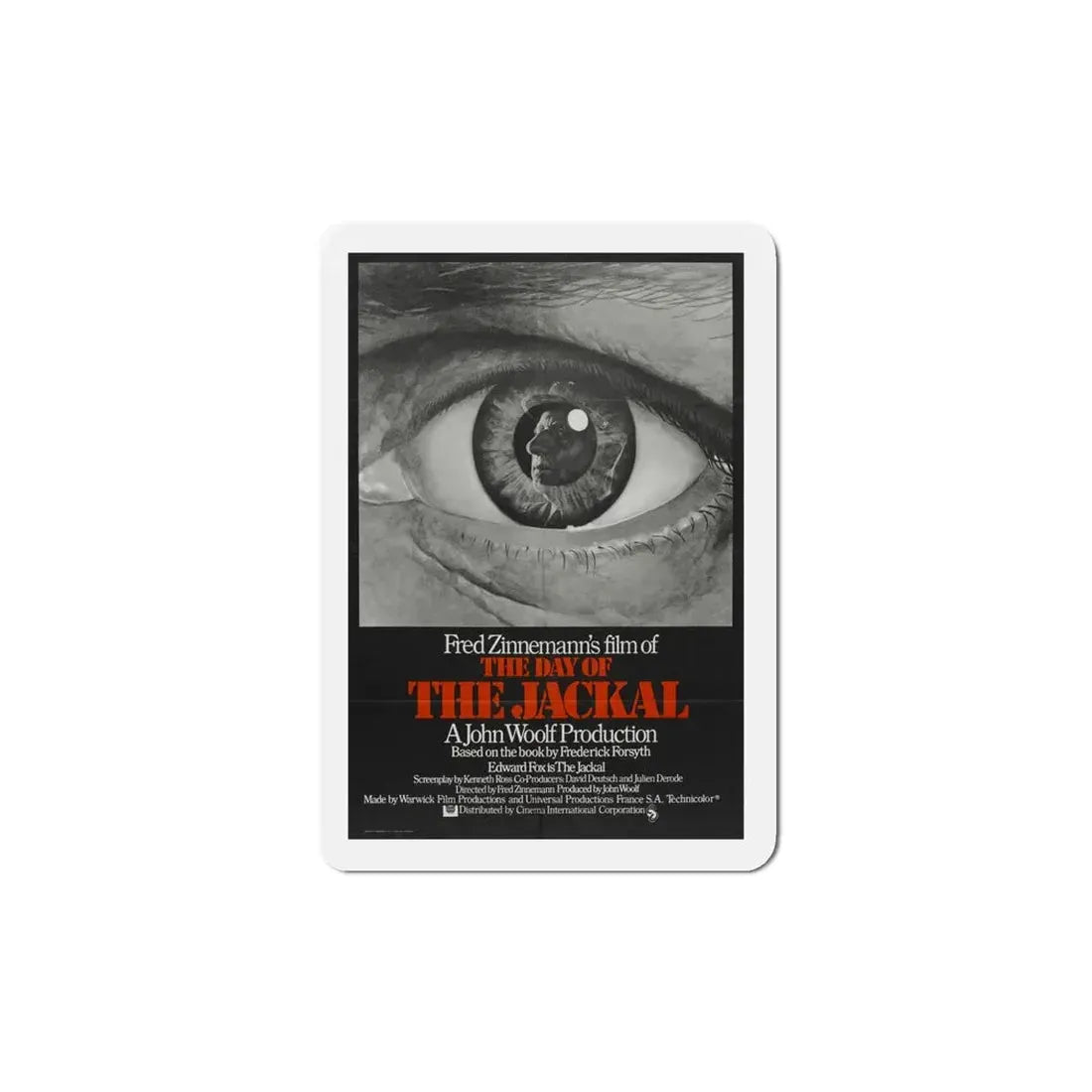 The Day of the Jackal 1973 Movie Poster Refrigerator Magnet 5 Inch - The Sticker Space