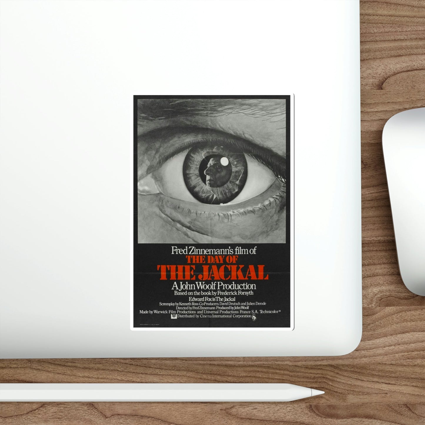 The Day of the Jackal 1973 Movie Poster STICKER Vinyl Die-Cut Decal-The Sticker Space