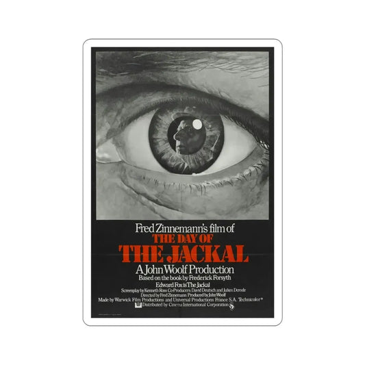 The Day of the Jackal 1973 Movie Poster STICKER Vinyl Die-Cut Decal 6 Inch - The Sticker Space