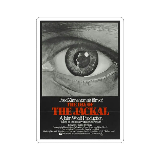 The Day of the Jackal 1973 Movie Poster STICKER Vinyl Die-Cut Decal 6 Inch - The Sticker Space