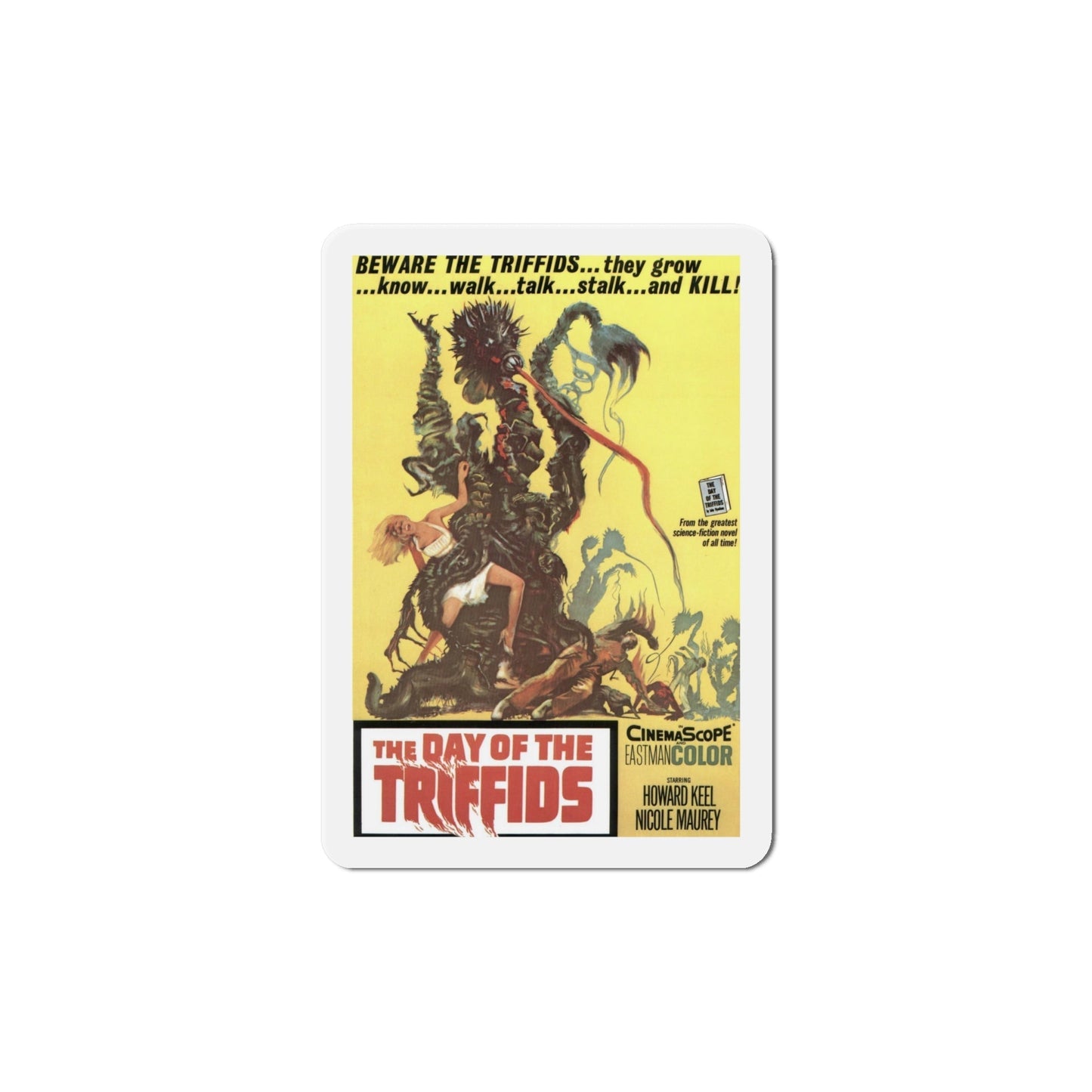 The Day of the Triffids 1963 Movie Poster Die-Cut Magnet-6 Inch-The Sticker Space