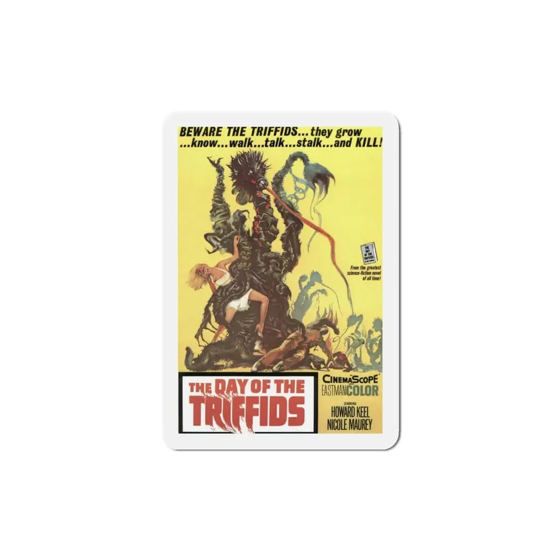 The Day of the Triffids 1963 Movie Poster Refrigerator Magnet 4 Inch - The Sticker Space
