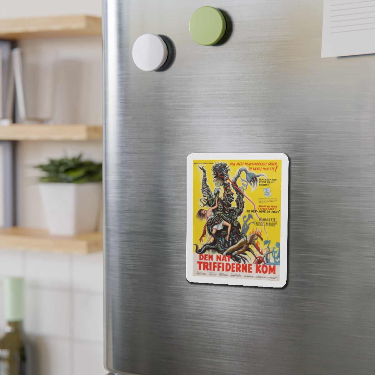 THE DAY OF THE TRIFFIDS (DANISH) 1963 Movie Poster - Refrigerator Magnet-The Sticker Space